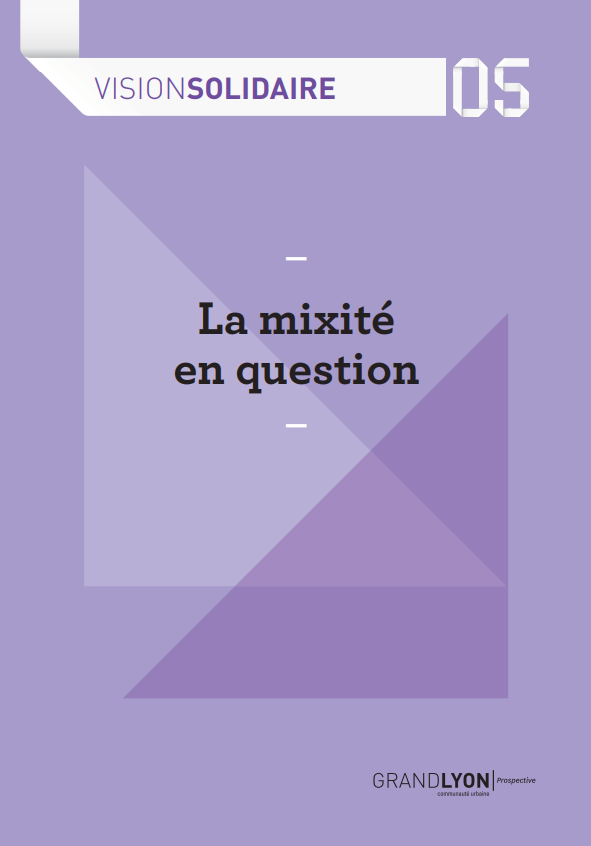 Couverture de l'étude "La mixité en question"